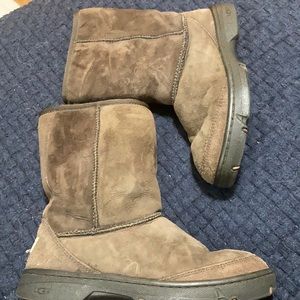 Brown suede UGG boots